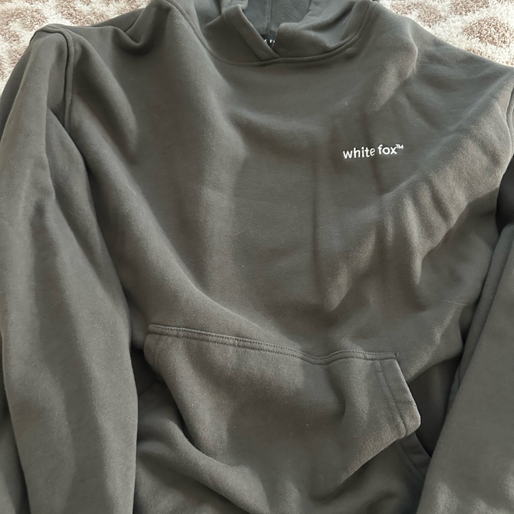 White Fox Dark Grey Hoodie